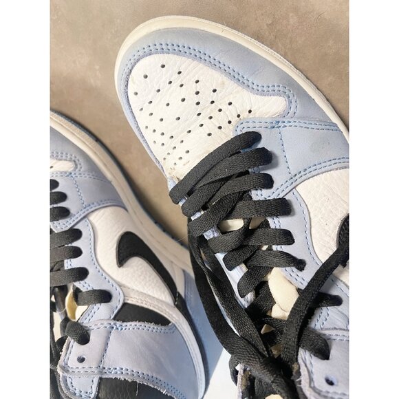 Nike Air Jordan 1 High University Blue Leather Hightop Sneakers Sz 8 - Picture 7 of 10